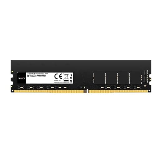 Lexar 16GB Single DDR4 UDIMM RAM 3200MT/s CL22 288-Pin Desktop Memory, Black (LD4AU016G-B3200GSST)
