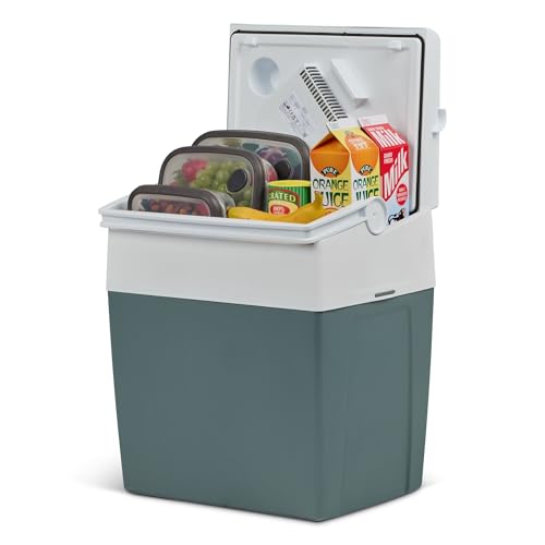 Mobicool ME27 Glacière électrique 26 l Gris Mini réfrigérateur 12/230 V pour voiture, camion, bateau, loisirs et camping