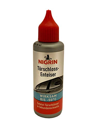 ILODA 3 x 50ml Nigrin Türschlossenteiser, Enteiser für Autotür, Türschloss-Enteiser, Schlossenteiser