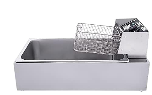 Image of newBasics Deep Fryer Electric Stainless Steel with Variable Temperature Control - (12 Liters)
