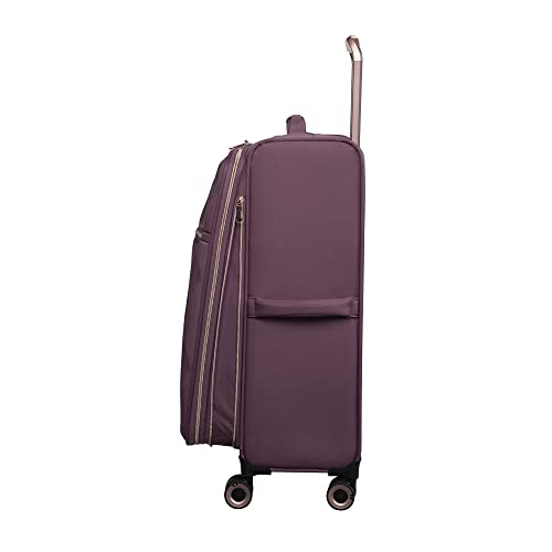 It Luggage Enliven 31" Softside Checked 8 Wheel Expander Spinner, Wistful Mauve #TOP2