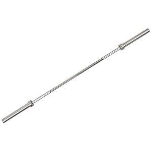 Signature Fitness 2″ Olympic Barbell Weightlifting Barbell, Chrome