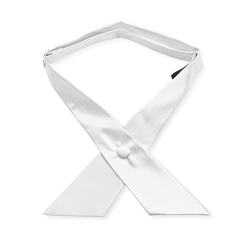 Image of Women's or Men's Crossover Neck Tie Solid Color Continental Tie