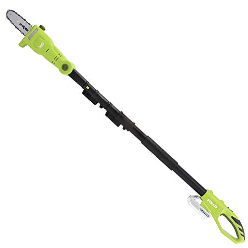 Sun Joe 24V-PS8-LTE 24-Volt 8-Inch 2 Cordless Telescoping Chainsaw Pole Saw, Kit (w/2.0-Ah Battery + Quick Charger)