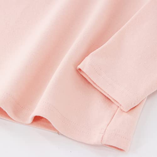 Image of POBIDOBY Toddlers Long Sleeve T-Shirt Soft Cotton Top Tees for Girls and Boys 1-Pack