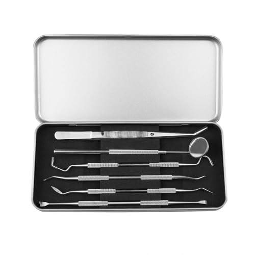 Plaque Remover for Teeth Portable Dental Tools Stainless Steel Dental Picks for Teeth Cleaning Oral Care for Adults Kids and Pets Tartar Remover for Teeth with Case for Daily Use - Image 6