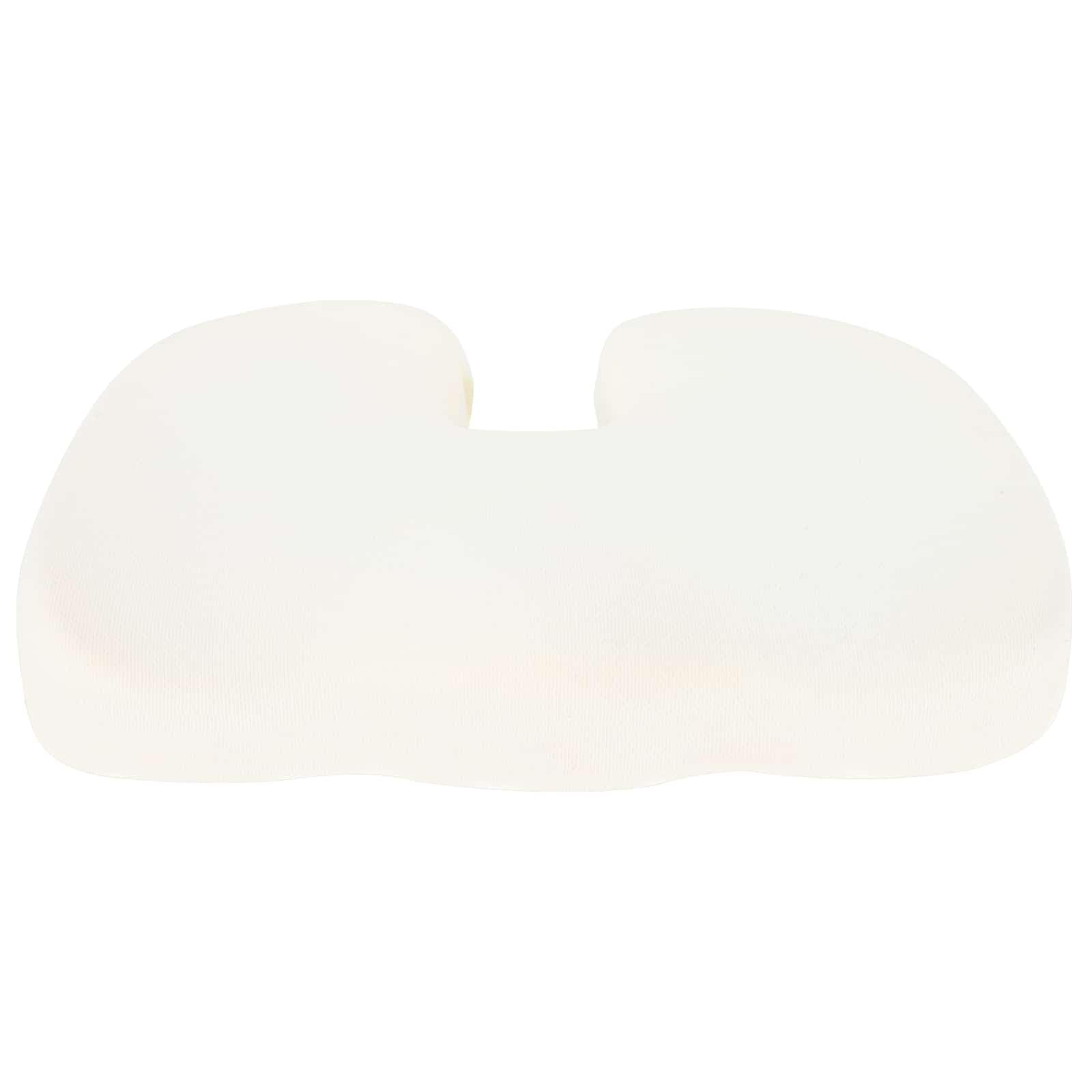 Cuscino per sedia in memory foam, grigio, 47 x 37 x 8 cm | Cuscino ergonomico per sedia per soggiorno e ufficio. Schiuma viscoelastica e rivestimento in rete lavabile.