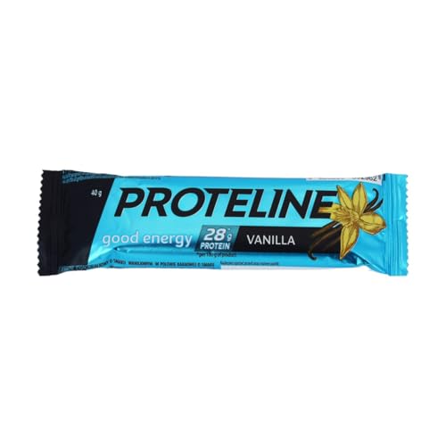 Proteïnerepen Vanille 24 × 40 g – Eiwitrepen met vanillesmaak en cacao glazuur – 28% eiwit – PROTELINE - Afbeelding 3