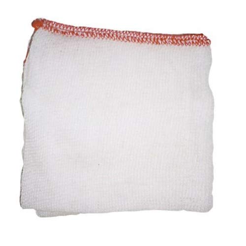 ramon 10x Large Heavy Duty White Dish Cloth with Red Border 30x 40cm