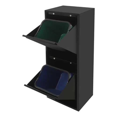 Gabinete para Basura y Reciclaje Doble de 15 galones