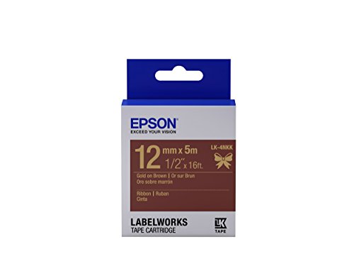 Epson LabelWorks Ribbon LK (Replaces LC) Tape Cartridge 1/2