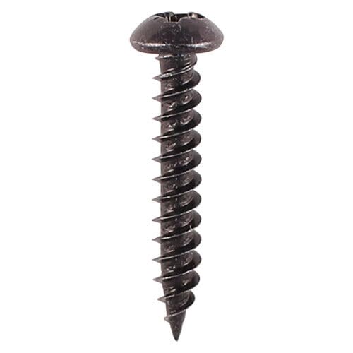Black Pozi Wood Screws, Round Head, Japanned, 3.5-5mm, 16-50mm, Japanned (50, 4x40 (8x1.1/2))