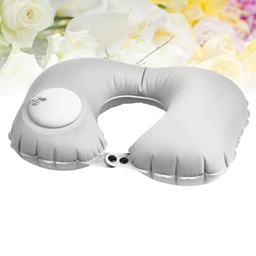 Set 2 Almohadas cervicales 46 cm terciopelo gris miniatura 3