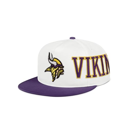 Foco Minnesota Vikings Strong Side Wrap Marquee Rf Cap - White miniatura 1
