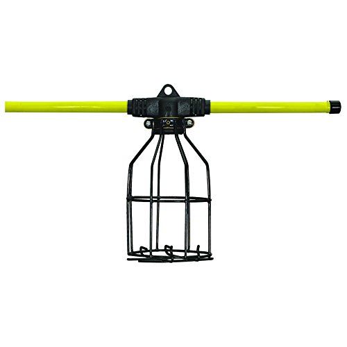 Hang-A-Light 11109100 String Lights-100 Ft. Metal Cages-12/3 STW Cord, No Bulbs, 100-Foot, Yellow