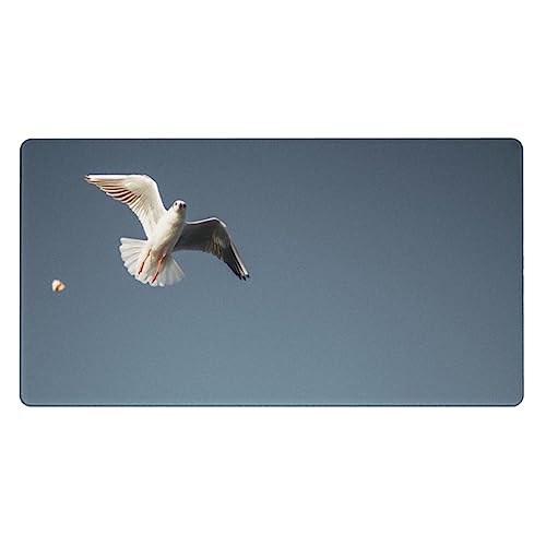 Grand tapis de souris Bird Migration 40x74 cm antidérapant avec bords cousus