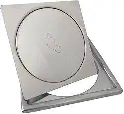 Kit Ralo click 10x10 com porta grelha inox inteligente