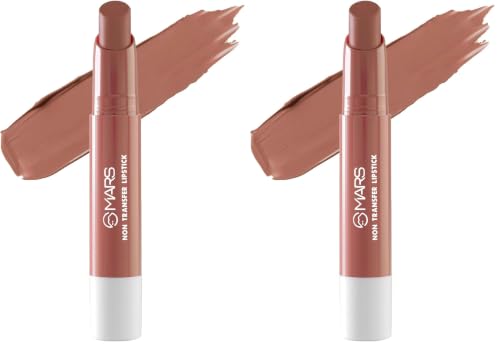 Image of MARS Matte Super Stay Lipstick | Up to 12 Hours Long Lasting | Smudge Proof and Waterproof Lipstick for Women (2.6 gm) (11-QUEEN) (Pack of 2)