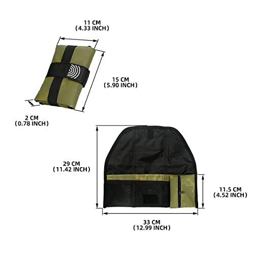 Rzahuahu Bike Tool Bag Repair Saddle Bag Kit Under Seat Pouch Frame Bag Mountain Road Bicycle Multi-Purpose Portable Accessorise Bag Professional Cycling Tools Bag (Black) #TOP5