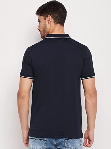 Image of UNIBERRY Men's Cotton Half Sleeves Solid Polo Neck T-shirt-MT4-BG 4XL