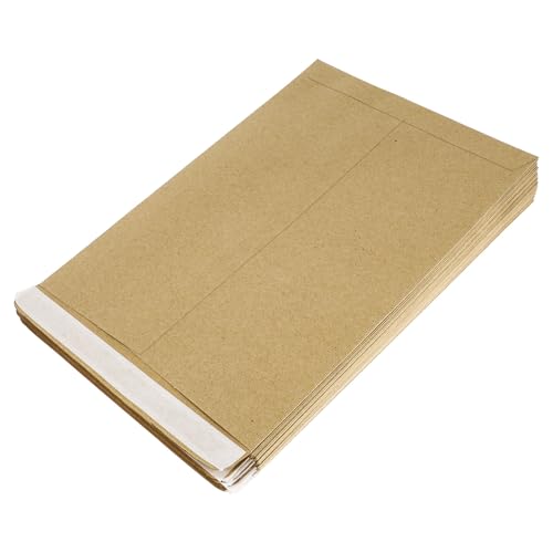 Sobres de papel kraft caqui HEALLILY para bodas y almacenamiento pack de 50 unidades sin pegamento