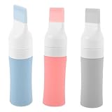 TOVINANNA 3個硅胶染发瓶 ヘアカラーアプリケーター ボトル 携帯用 コーム付き 根元カラーリング用 根ボトル アプリケーター サロン 自宅用 軽量 耐衝撃デザイン