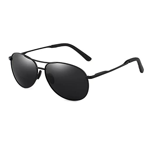 HUIHUIKK Polarizing Distance Sunglasses Tinted Gray Men Women Nearsighted Myopia Glasses These Are Not Reading Glasses (-1.0, Black)