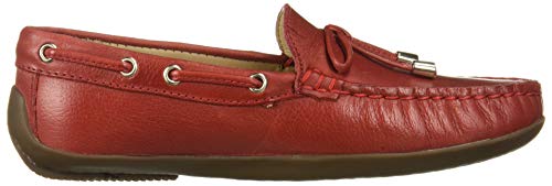 Image of Driver Club USA Kids' Genuine Leather Made in Brazil Nantucket 2.0 Tiebow Driver Loafer
