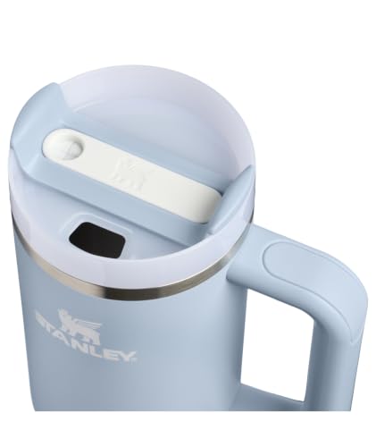 Image of STANLEY Quencher H2.0 Tumbler with Handle and Straw 30 oz | Flowstate 3-Position Lid | Cup Holder Compatible for Travel | Insulated Stainless Steel Cup | BPA-Free | Blue Dream Stone
