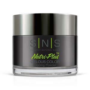 SNS Healthy Natural Nails Dip Powder, Gelous Color Dipping Powder - Mozart (Black) - Long-Lasting Dip Color Lasts 14 Days - Low-Odor & No UV Lamp Required - 1oz