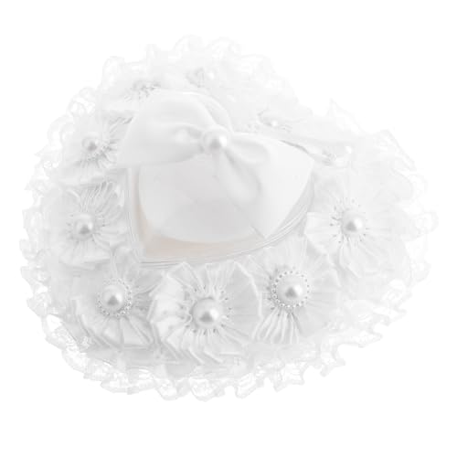 Didiseaon Rustic Ring Pillow Wedding Ring Bearer Pillow for Elegant Wedding Decor