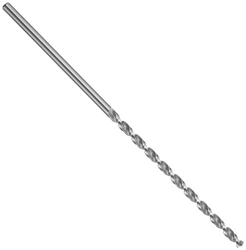Precision Twist QC91P High Speed Steel Long Length Drill Bit, Uncoated (Bright) Finish, Round Shank, Parabolic Flute, 135 Degree Point Angle, 47 (Pack of 1)