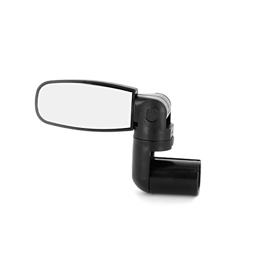 ZEFAL Spin 15 - Rétroviseur Vélo Course - Retroviseur Velo Guidon Avec Miroir Incassable - Montage Guidon Gauche ou Droite - 45g, Noir