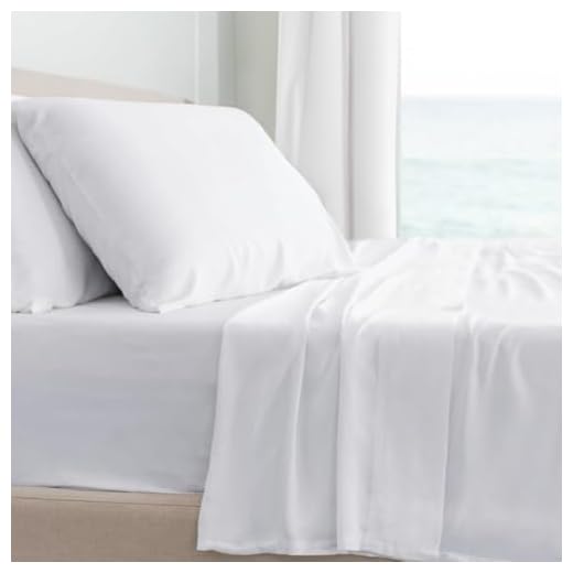 Cariloha Classic Bamboo Sheets 4 Piece Bed Sheet Set - Softest Bed Sheets and Pillow Cases - 1-Year Limited Quality Warranty (King, White)