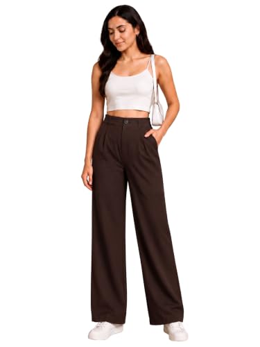 Image of Womens NS Lycra Korean High Waist Straight Pants