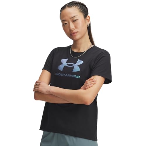 Amazon.com: Under Armour Women's Rival Shimmer Short Sleeve T