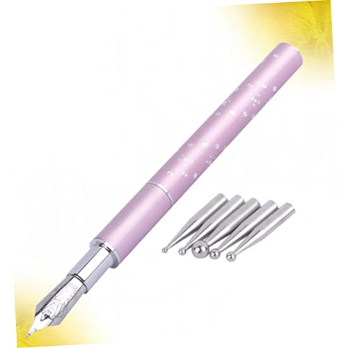 SEWACC 1 Conjunto De Pennail DIY Forro De Fonteferramentas De Contas Rosa Acessórios Com Pintura Ros