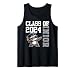 Cute Sloth Dabbing Class of 2024 Senior Kids Graduation Cap Tank Top