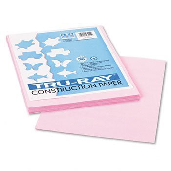 Pacon Recycled Fade-Resistant Construction Paper, 76#, 9X12, Pink, 50/Pack Pac103012 by Pacon