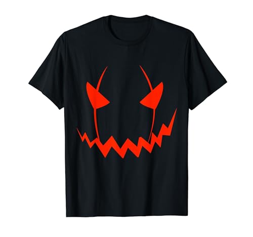 Scary Pumpkin-Headed Halloween Costume Orange Jack O Lantern Camiseta