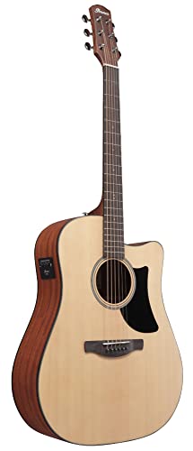 Ibanez Aad50Ce Advanced Acoustic-Electric Grand Dreadnought Spruce/Sapele Natural W/Cutaway #TOP3