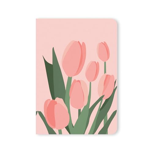 Image of PAPBOO A5 Handy, Easy to Carry, Floral Ruled Set of 4 for doodling, Writing, Notes, Notebooks -Matte Finished - Journal Diary, Gift.(60 * 4=240 80 GSM Pages)