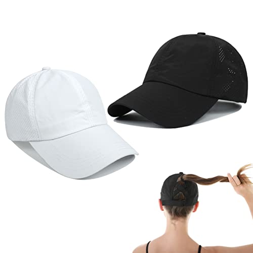 Image of Quick Dry Fit Baseball Cap - Water Repellent Sun Hat for Fishing, Running, Hiking, Golf, Surfing, Sailing, Boating