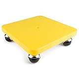 Champion Sports 12-Inch Plastic Scooter Board, No Handles, Assorted Colors (Yellow or Blue)