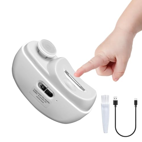 2 in 1 Electric Nail Clipper Automatic with Light,Baby Nail Clipp...