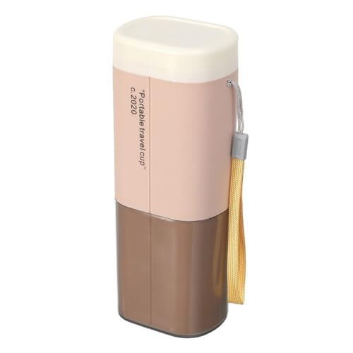 Image of Wafeeq Portable Travel Toothbrush Case Holder Bathroom Organizer Travel Container Toothpaste Storage Box for Camping Business School Trip Bathroom, Pink (Pack of 1)