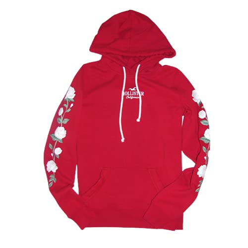 Hollister Women's Hoodie Sweatshirt (Red, Small)