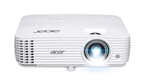 Acer H6543Ki DLP Vidéoprojecteur (Full HD (1920 x 1080 Pixels) 4800 ANSI lumens, Contraste 10 000:1, 3D, Keystone, 1 Haut-Parleur 10 W, HDMI (HDCP)) Blanc, Home Cinema