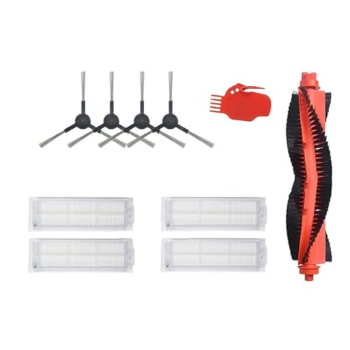 互換性がありますシャオミ ロボット掃除機用メインブラシフィルターモップクロス、互換性がありますヴィオミV2PRO V3 V-RVCLM21B用Mop Pro STYJ02YMクリーナーパーツ互換(16)