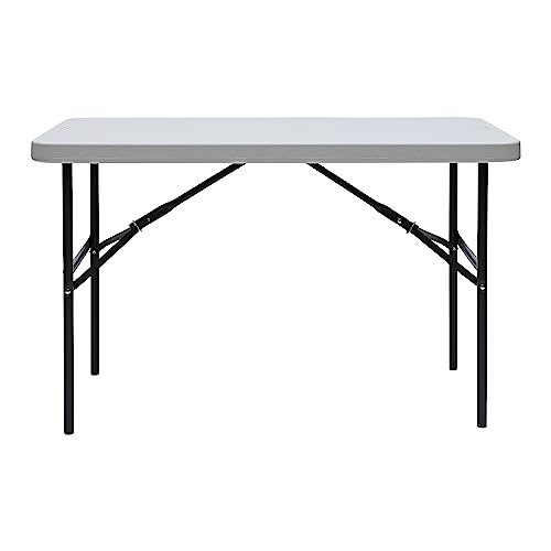 Iceberg IndestrucTable Commercial Folding Table, Indoor or Outdoor, Platinum, 750 lbs. Weight Capacity, 24” W x 48” L by Iceberg - Used condition - US$83.55